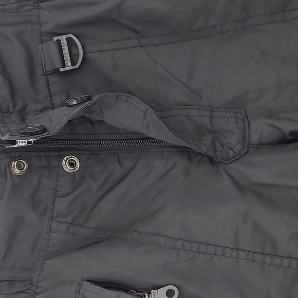 Black bear XS Black zipper snap front snow pants zipper pockets winter warm - Picture 3 of 5